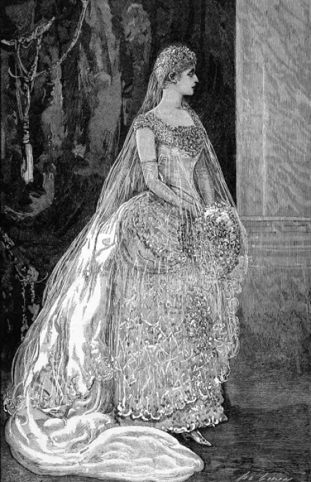 Framed Print : Princess Victoria of Hesse in her wedding dress Framed Print : Princess Victoria of Hesse in her wedding dress