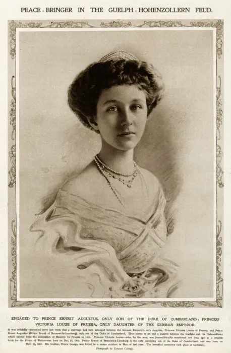 Framed Print : Princess Victoria Louise of Prussia engagement 1913 Framed Print : Princess Victoria Louise of Prussia engagement 1913