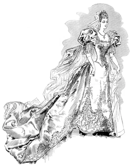 Framed Print : Princess Victoria Melita of Edinburghs wedding dress