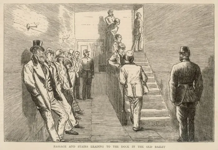 Framed Print : Prisoners / Old Bailey Framed Print : Prisoners / Old Bailey