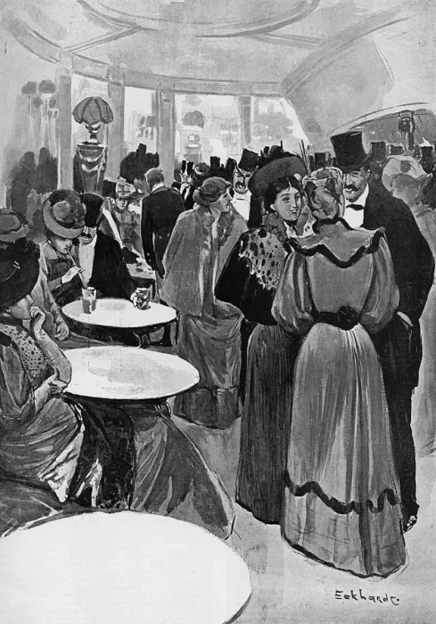 Framed Print : Promenade in the Empire Theatre, Leicester Square Framed Print : Promenade in the Empire Theatre, Leicester Square
