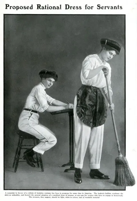 Framed Print : Proposed rational dress for servants, 1912 Framed Print : Proposed rational dress for servants, 1912