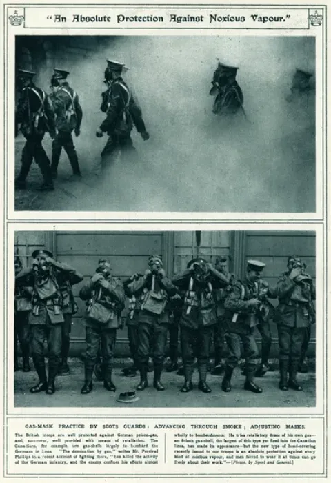Framed Print : Protection against noxious vapour 1917