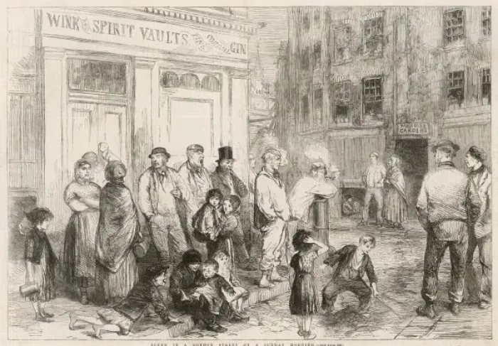 Framed Print : Pub Opening Time 1856 Framed Print : Pub Opening Time 1856