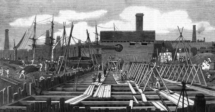 Framed Print : The pumping station at Deptford Creek, 1861 Framed Print : The pumping station at Deptford Creek, 1861