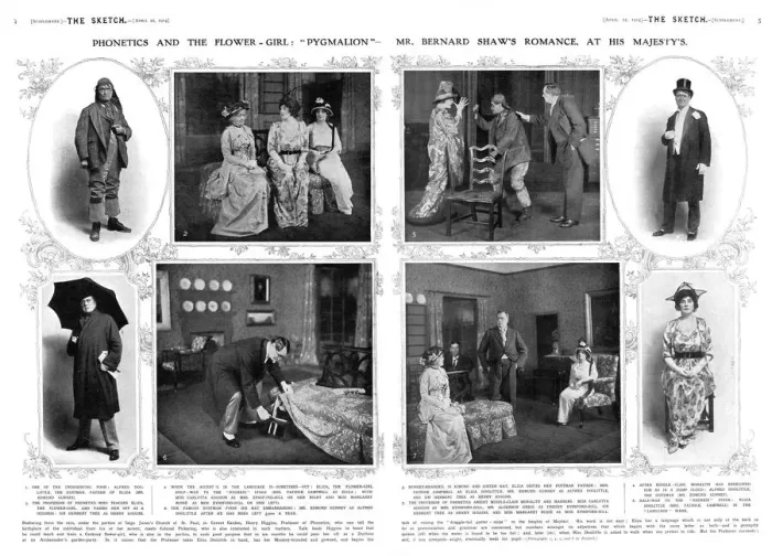 Framed Print : Pygmalion - George Bernard Shaws play opens in 1914 Framed Print : Pygmalion - George Bernard Shaws play opens in 1914