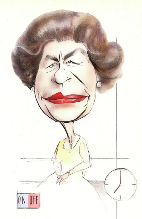 Framed Print : Queen Elizabeth II caricature Framed Print : Queen Elizabeth II caricature