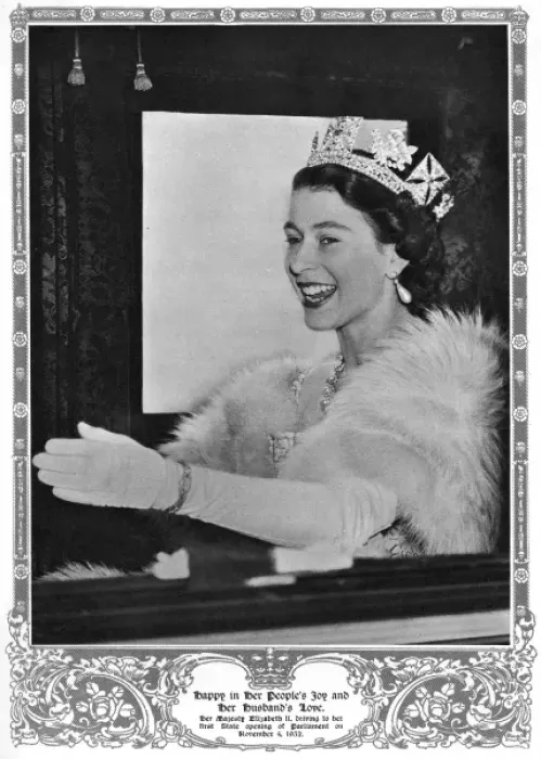 Framed Print : Queen Elizabeth II going to State Opening of Parliament Framed Print : Queen Elizabeth II going to State Opening of Parliament