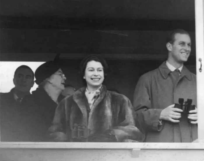 Framed Print : Queen Elizabeth II and Prince Philip at Point to Point, Lark Framed Print : Queen Elizabeth II and Prince Philip at Point to Point, Lark