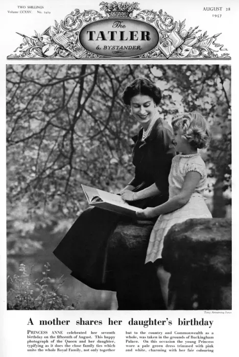 Framed Print : Queen Elizabeth II and Princess Anne, 1957 Framed Print : Queen Elizabeth II and Princess Anne, 1957