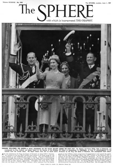 Framed Print : Queen Elizabeth II - state visit to Denmark, 1957 Framed Print : Queen Elizabeth II - state visit to Denmark, 1957