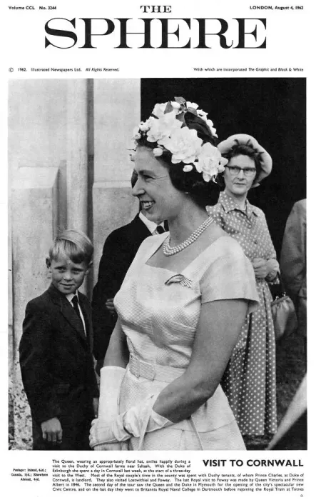Framed Print : Queen Elizabeth II - Visit to Cornwall 1962 Framed Print : Queen Elizabeth II - Visit to Cornwall 1962