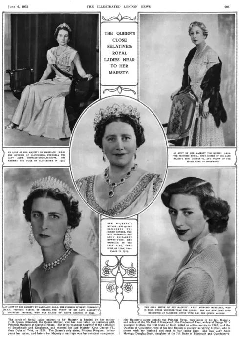 Framed Print : Queen Elizabeth IIs close relatives Framed Print : Queen Elizabeth IIs close relatives