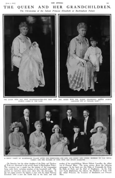 Framed Print : Queen Mary and her grandchildren Framed Print : Queen Mary and her grandchildren