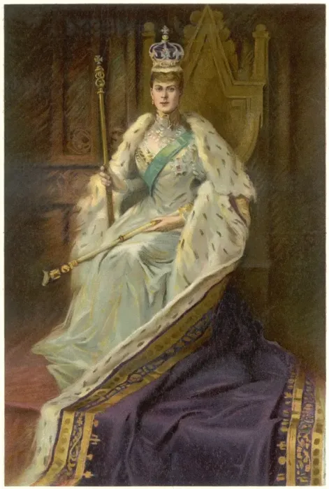 Framed Print : Queen Mary on Throne Framed Print : Queen Mary on Throne