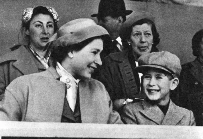 Framed Print : The Queen and Prince Charles