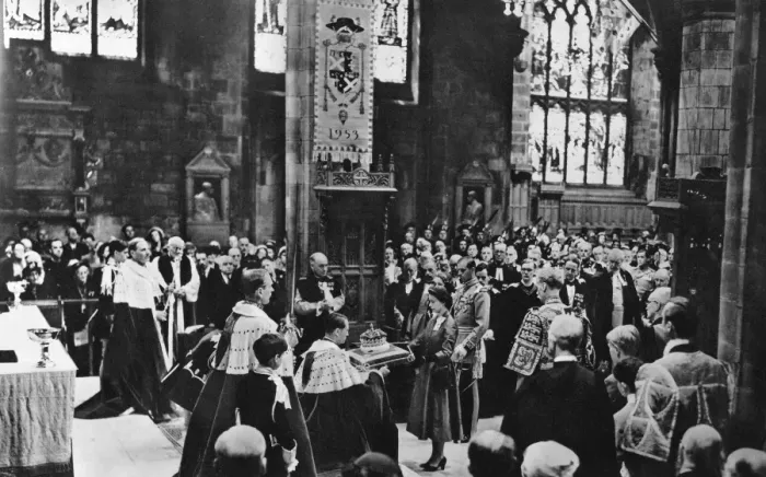 Framed Print : The Queen in the Scottish National Service in St. Giles Cath Framed Print : The Queen in the Scottish National Service in St. Giles Cath