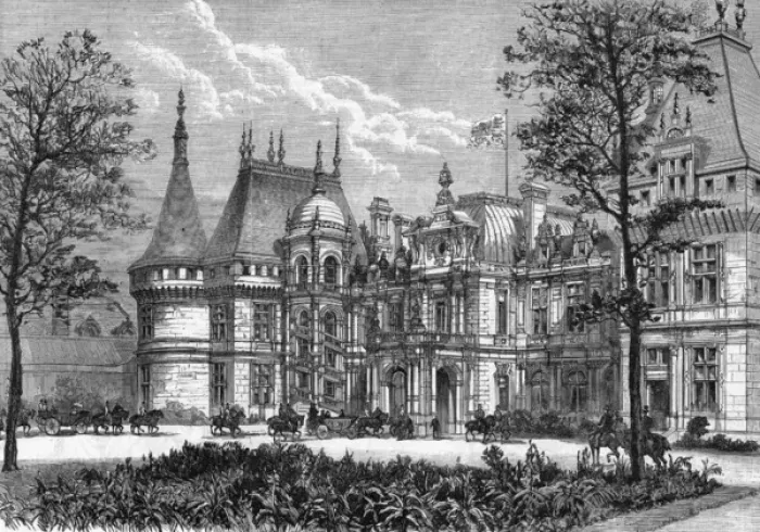 Framed Print : Queen Victoria arrives at Waddesdon Manor, 1890 Framed Print : Queen Victoria arrives at Waddesdon Manor, 1890