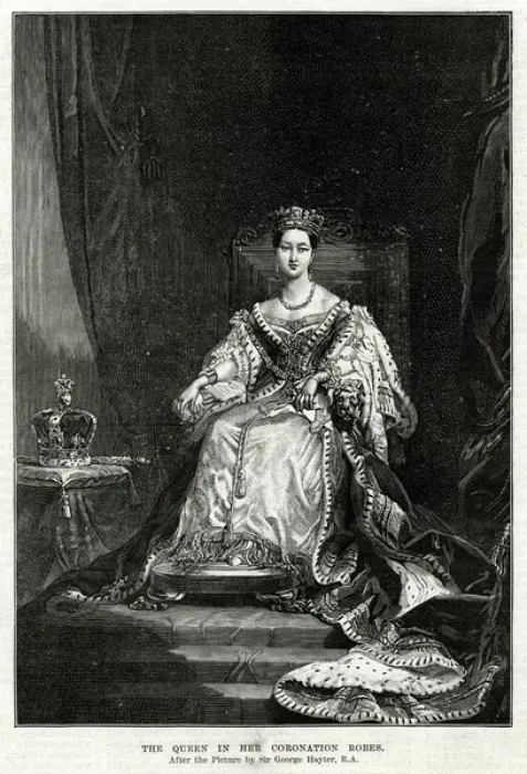 Framed Print : Queen Victoria in her Coronation robes