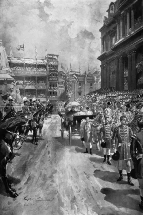 Framed Print : Queen Victoria Diamond Jubilee 1897 outside St Paul s Framed Print : Queen Victoria Diamond Jubilee 1897 outside St Paul s