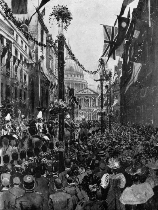 Framed Print : Queen Victoria Diamond Jubilee 1897 - St Pauls Cathedral Framed Print : Queen Victoria Diamond Jubilee 1897 - St Pauls Cathedral