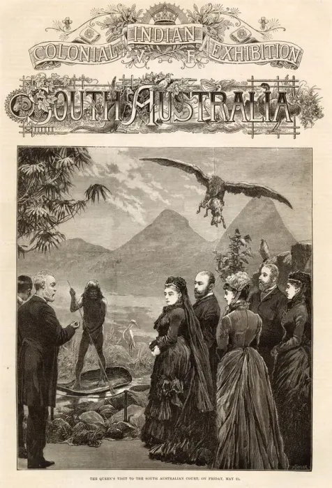 Framed Print : Queen Victoria pictured visiting the South Australian Court at the Colonial Framed Print : Queen Victoria pictured visiting the South Australian Court at the Colonial