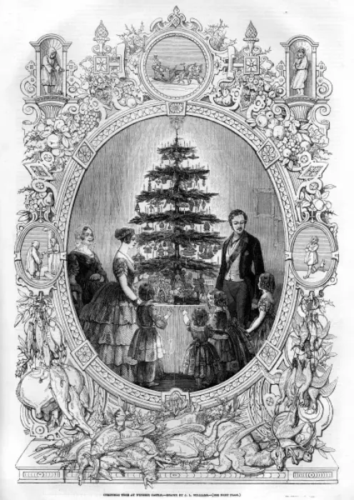 Framed Print : Queen Victorias Christmas tree
