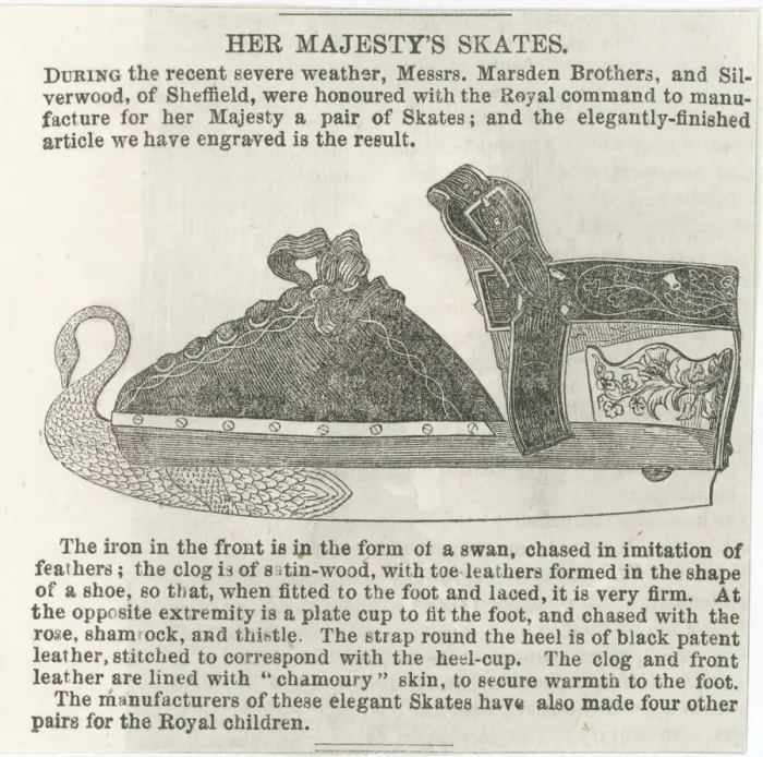 Framed Print : Queen Victorias Skates