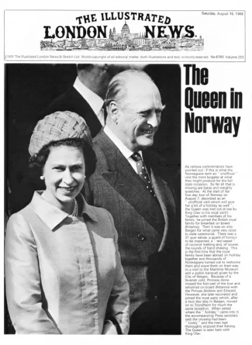 Framed Print : The Queen visits Norway Framed Print : The Queen visits Norway