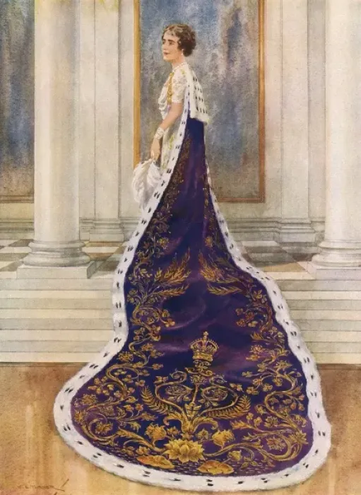 Framed Print : Queens Coronation Robe 1937 Framed Print : Queens Coronation Robe 1937