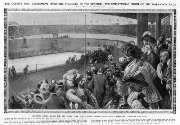 Framed Print : The Queens Excitement over the Struggle in the Stadium: Th Framed Print : The Queens Excitement over the Struggle in the Stadium: Th