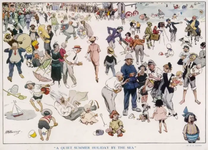 Framed Print : A Quiet Summer Holiday by the Sea Framed Print : A Quiet Summer Holiday by the Sea