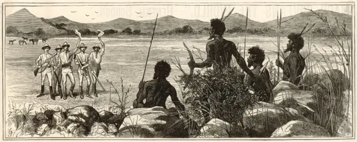Framed Print : Racial / Aborigine 1885 Framed Print : Racial / Aborigine 1885