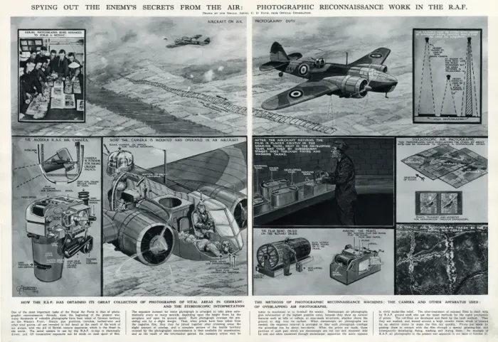 Framed Print : RAF photographic reconnaissance work by G. H. Davis Framed Print : RAF photographic reconnaissance work by G. H. Davis