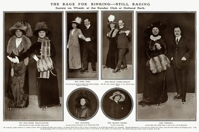 Framed Print : The Rage for Rinking - still raging - roller skating 1912 Framed Print : The Rage for Rinking - still raging - roller skating 1912