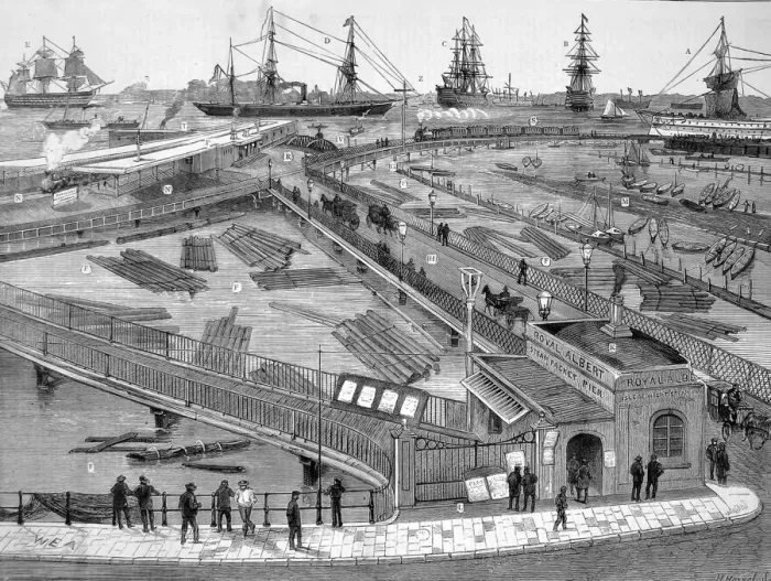 Framed Print : Railway extensions at Portsmouth Framed Print : Railway extensions at Portsmouth