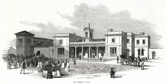 Framed Print : Railway Station at Ely, Cambridgeshire Framed Print : Railway Station at Ely, Cambridgeshire