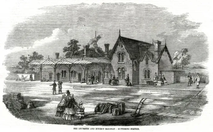 Framed Print : Railway station at Kettering, Northamptonshire Framed Print : Railway station at Kettering, Northamptonshire