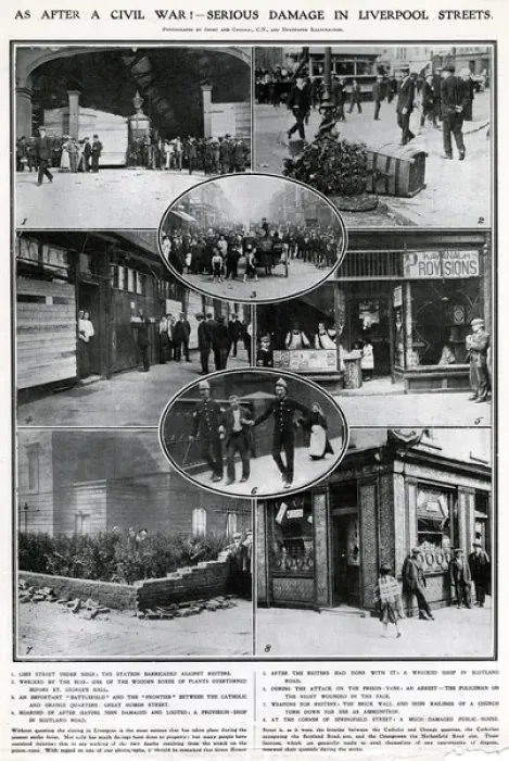 Framed Print : Railway strike 1911: Aftermath Framed Print : Railway strike 1911: Aftermath