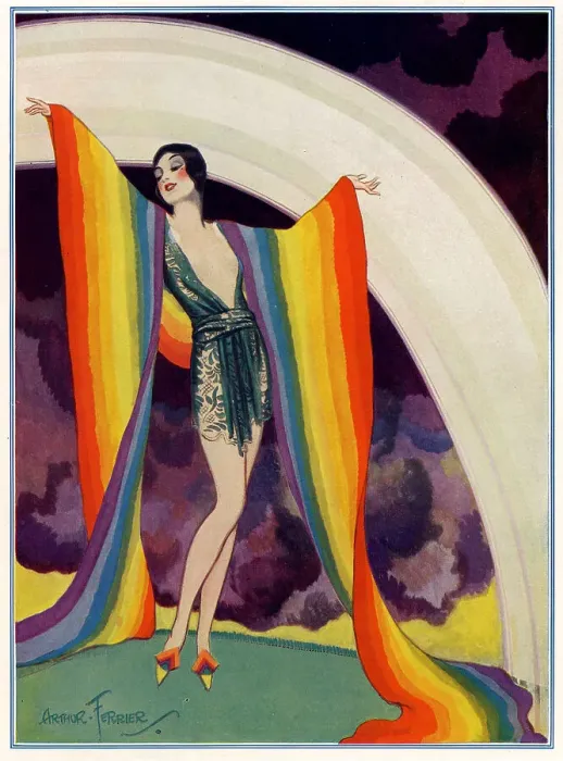 Framed Print : Rainbow illustration, by Arthur Ferrier Framed Print : Rainbow illustration, by Arthur Ferrier