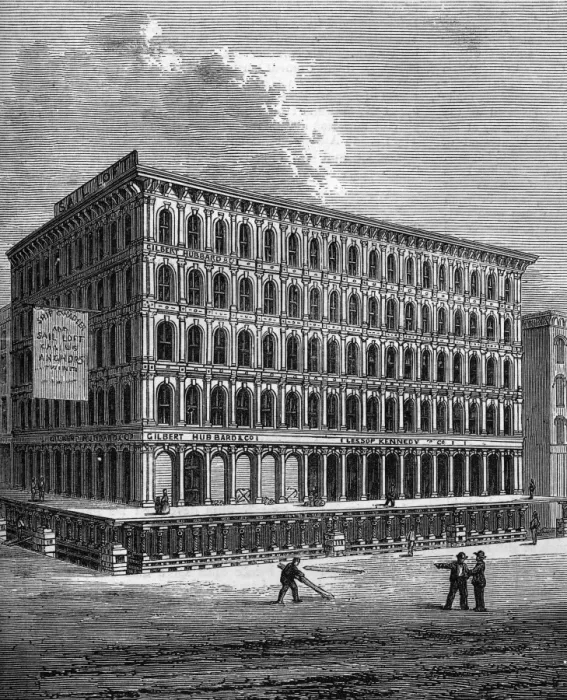 Framed Print : Raising a house in Chicago, 1871 Framed Print : Raising a house in Chicago, 1871
