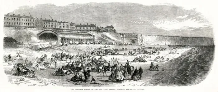 Framed Print : Ramsgate Station of East Kent 1864