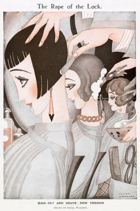 Framed Print : The Rape of the Lock by Gerda Wegener Framed Print : The Rape of the Lock by Gerda Wegener