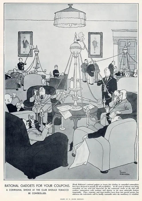 Framed Print : Rational Gadgets For Your Coupons by William Heath Robinson Framed Print : Rational Gadgets For Your Coupons by William Heath Robinson