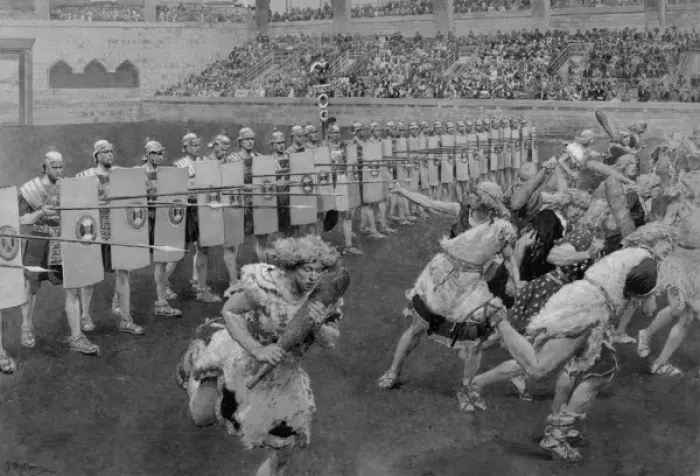 Framed Print : Re-enactment at Royal Tournament, Olympia, London Framed Print : Re-enactment at Royal Tournament, Olympia, London