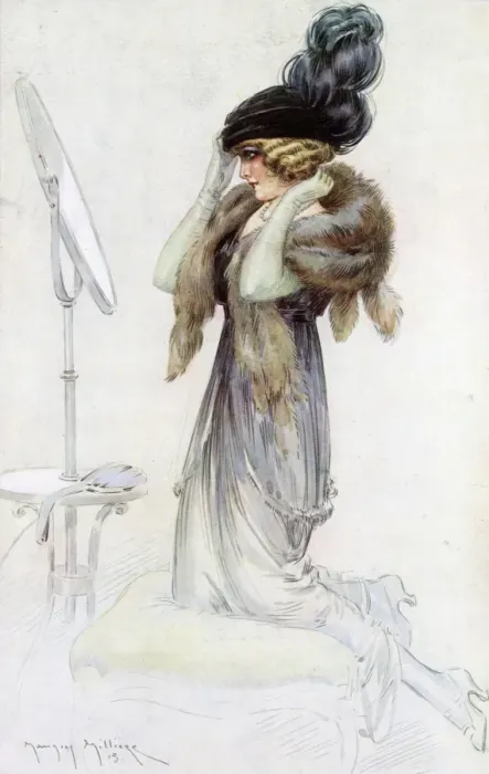 Framed Print : Ready to go out 1914
