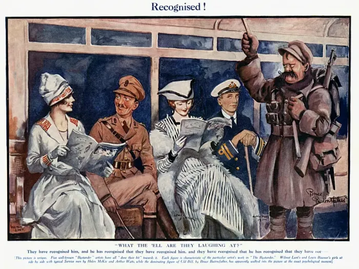 Framed Print : Recognised!, by Bairnsfather et al Framed Print : Recognised!, by Bairnsfather et al