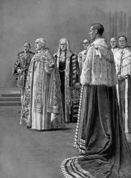 Framed Print : The Recognition, Coronation 1937 Framed Print : The Recognition, Coronation 1937