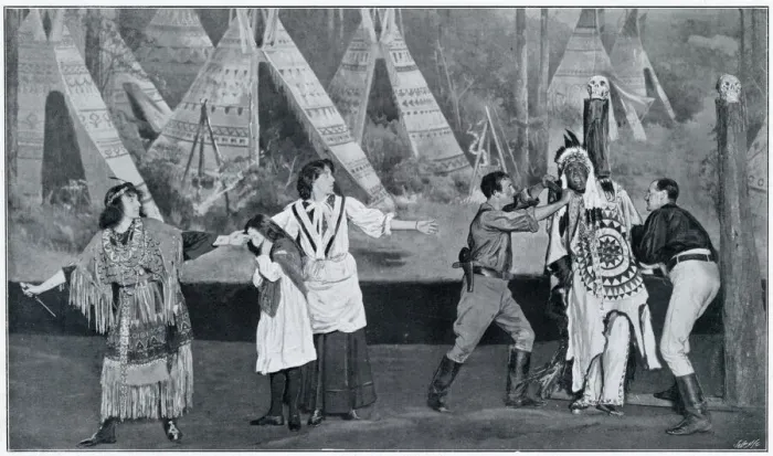 Framed Print : The Redskins at the London Hippodrome