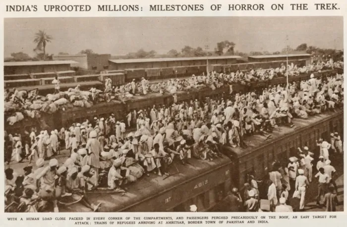 Framed Print : Refugee Trains, India Framed Print : Refugee Trains, India